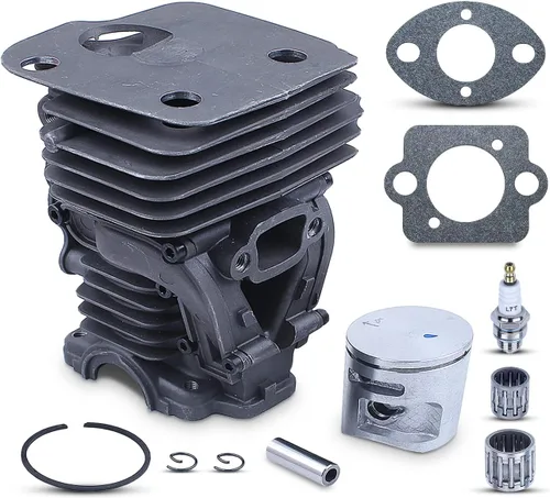 Miniatura 7 de Kit de anillo de pistón de cilindro de 1.732 in para JONSERED CS 2245 CS2250 S para Husqvarna 445 450 450e, cilindro, pistón, pasador, anillo
