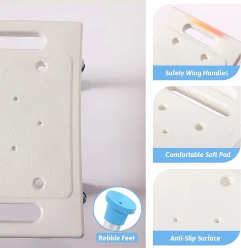 Miniatura 7 de Silla de ducha FSA/HSA elegible para ducha interior, taburete de ducha para interior de bañera, asiento de ducha de montaje sin herramientas