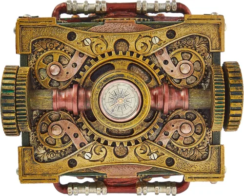 Miniatura 3 de Pacific Trading Joyero Steampunk Punk de vapor con brújula