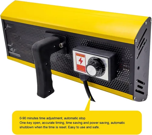 Miniatura 7 de DATOU BOSS Lámpara de curado de pintura infrarroja 2000 W 110 V con temporizador inteligente Lámpara de curado de pintura infrarroja portátil