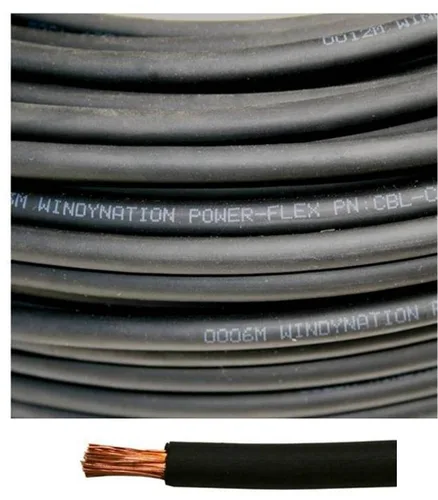 Miniatura 6 de Cable flexible de cobre puro para soldadura de batería calibre 4 AWG 25 pies negro + 25 pies rojo - Coche, Inversor, RV, Solar Negro de 25 pies + 25