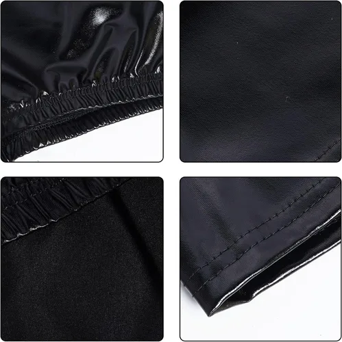 Miniatura 4 de Tongcloud 2 piezas de pantalones cortos metálicos para mujer pantalones cortos de baile para mujer pantalones cortos metálicos brillantes