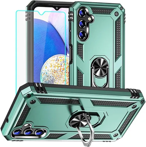 Miniatura 34 de Yiakeng Funda para teléfono Galaxy A12, Samsung A12 con protector de pantalla HD, fundas protectoras de grado militar con anillo para Samsung Galaxy