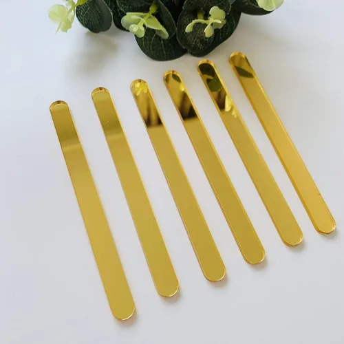Miniatura 8 de 20 palitos acrílicos para helado de helado y manzana (transparente)