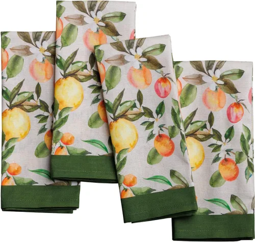Miniatura 59 de Maison d' Hermine Happy Florals - Juego de 4 servilletas 100% algodón suave y cómodo perfectas para cenas familiares, bodas, fiestas de cóctel, 063