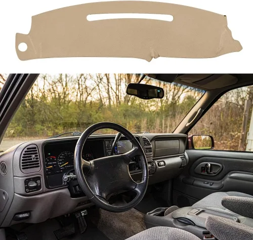 Miniatura 20 de Alfombrilla para salpicadero compatible con Chevy Tahoe Avalanche Suburban GMC Yukon 2007-2014/2007-2013 Silverado LTZ GMC Sierra SLT, cubierta