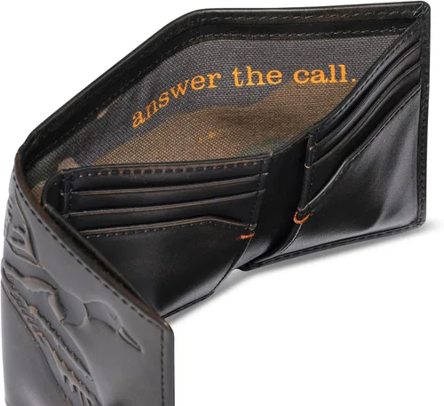 Miniatura 10 de House of Jack Co. Billetera triple Trifold de cuero para hombre Piel de vaca de grano completo con acabado pulido a mano Cartera