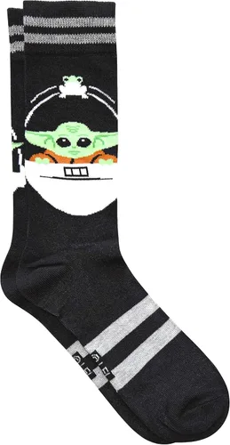 Miniatura 2 de STAR WARS Baby Yoda All Over Print Mens Crew Socks 2 Pair Pack Shoe Size 6-12