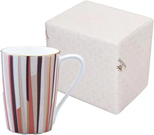 Miniatura 15 de Narumi 50994-2731 Shagreen, 12.8 fl oz (380 cc), negro, patrón moderno y simple, regalo del día del padre, caja de regalo incluida