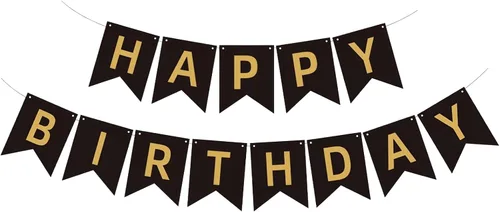 Miniatura 10 de Cartel de feliz cumpleaños suministros para fiesta de cumpleaños (B 1)