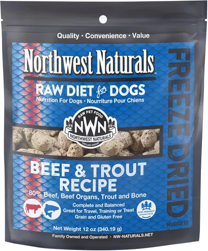 Miniatura 22 de Northwest Naturals Alimento liofilizado para perros de pescado blanco y salmón - Nuggets de tamaño bocado - Sin granos, alta en proteínas, dieta