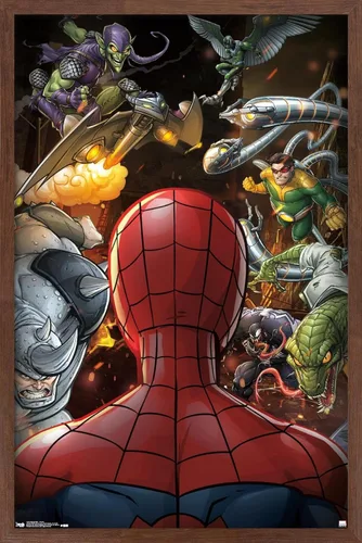 Miniatura 14 de Trends International Marvel Comics - Póster de pared de Spider-Man - Villains, 22.375 x 34 pulgadas, versión premium sin marco
