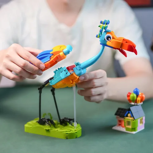 Miniatura 4 de Kevin Bird Up House Set de construcción para adultos, lindo juguete de construcción de animales de película para niñas y niños de 8 a 14 años