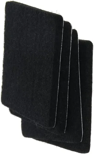 Miniatura 8 de 48 almohadillas de fieltro para muebles, almohadillas cuadradas de 0.63 pulgadas, protectores de suelo autoadhesivos antiarañazos para pies