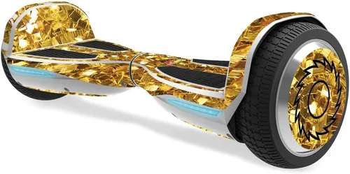 MightySkins Skin compatible con Razor Hovertrax 1.5 Hover Board - Chips de oro | Funda protectora de vinilo duradera y única | Fácil de aplicar,