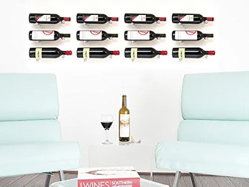Miniatura 2 de Wine Racks America - Kit de diseño de 12 botellas de vino con collares en plata