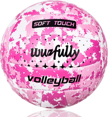 Miniatura 5 de Voleibol oficial tamaño 5, pelotas de voleibol suaves para patio trasero, playa, parque, juegos, práctica de voleibol para adolescentes