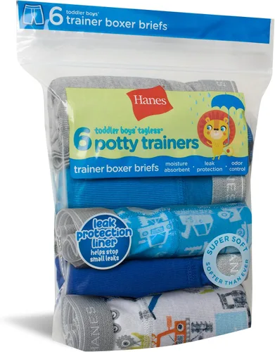 Miniatura 5 de Hanes Boys' Potty Trainer Underwear, Boxer Briefs Available, 6-Pack