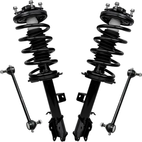 Miniatura 21 de Detroit Axle - Kit de puntales delanteros 2WD para Ford F-150 2005-2008 Lincoln Mark LT 2005-2008, 2 puntales con muelle helicoidal, 2 enlaces