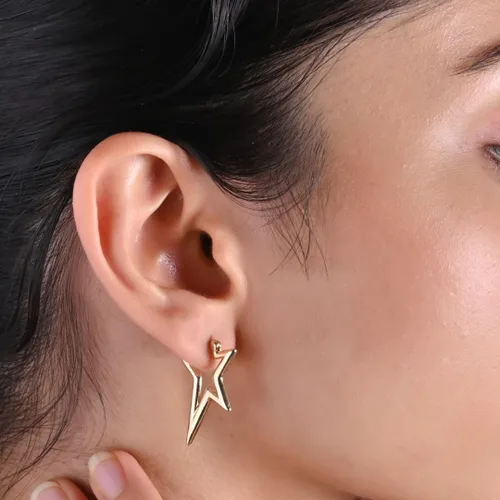 Miniatura 46 de Gempires - Aretes ligeros y gruesos, delicados y minimalistas, hipoalergénicos, chapados en oro, sin deslustre, diseño clásico, para uso diario