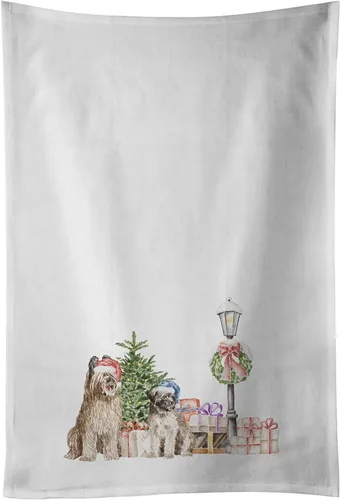 Miniatura 81 de Caroline's Treasures CK8100WTKT - Juego de 2 toallas de cocina con diseño de bulldog francés con diseño de país de las maravillas navideñas