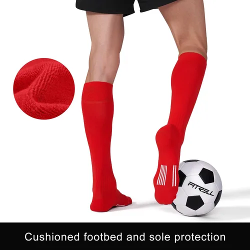 Miniatura 5 de FITRELL Paquete de 23 calcetines de fútbol para jóvenes, niños y adultos, calcetines de béisbol y softbol para hombres, mujeres, niños y niñas