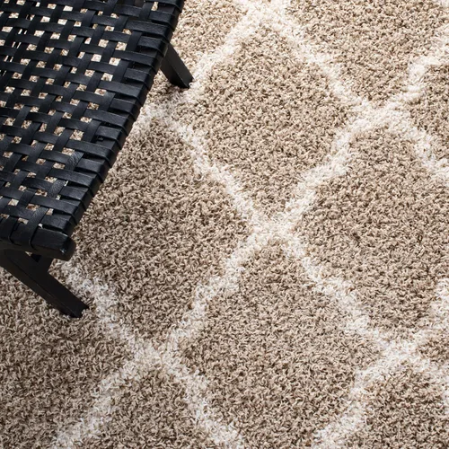 Miniatura 6 de Safavieh - Dallas Shag Collection SGD257A - Alfombra de área con diseño de enrejado de 10 x 14 pies