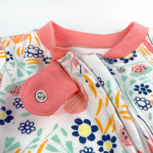 Miniatura 7 de HonestBaby Footed Sleep & Play Pajamas Organic Cotton for Infant Baby Girls (LEGACY)