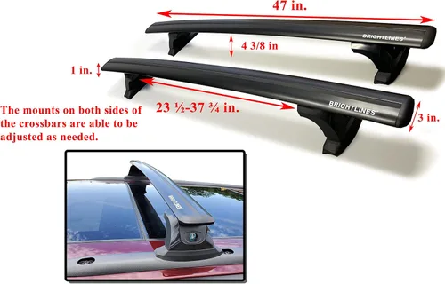 Miniatura 5 de BRIGHTLINES Barras de Techo de Aluminio Premium de Servicio Pesado Antirrobo, Barras Transversales del Portaequipajes Compatible con Jeep Grand