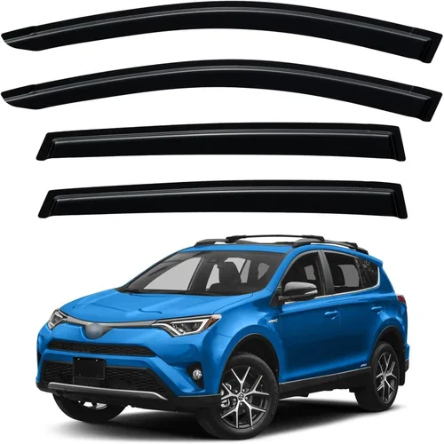 Miniatura 164 de YQAUTEC Viseras de Ventana Protectores de Lluvia para Honda Civic 2022 2023 2024 2025 2026, Deflectores de Viento de Ventilación de Ventana Fuera