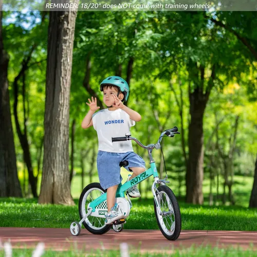 Miniatura 2 de Royalbaby Bicicleta Cubetube para niños de 3 a 9 años, bicicleta para niños pequeños de 12, 14, 16, 18 y 20 pulgadas, con ruedas de entrenamiento