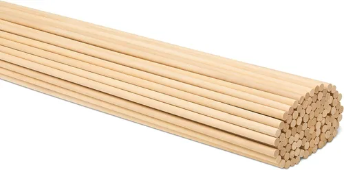 Miniatura 16 de Varillas de madera sin terminar para manualidades y bricolaje, 250 unidades Woodpeckers