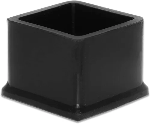 Miniatura 27 de Flyshop Tapas cuadradas de goma antideslizantes para patas de silla, protectores de suelo para muebles, 1-3/8 pulgadas x 1-3/8 pulgadas, color negro