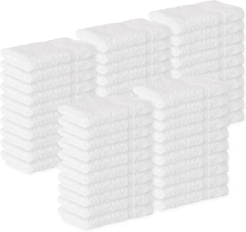 Miniatura 11 de GREEN LIFESTYLE Toalla de Baño de Lujo - Paquete de Toallas de Baño Grandes Blancas para Spa, Gimnasio, Baño, Hotel - 86% Algodón 14% Poliéster
