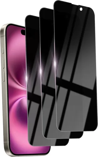 Miniatura 14 de Paquete de 3 protectores de pantalla de privacidad para iPhone 17 Pro Max, vidrio templado de 6.9 pulgadas, protección ocular antiespía, cobertura