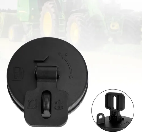 Miniatura 2 de Tapa del Tanque de Combustible Diesel AT323462 43843622 para Excavadora Hitachi Volvo John Deere negro
