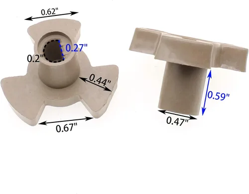 Miniatura 2 de FDXGYH Acoplador giratorio de microondas, 2 piezas, soporte para placa giratoria para horno de microondas, guía de rodillo, repuesto de acoplamiento