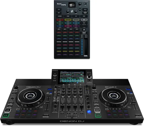 Miniatura 13 de Controlador DJ Denon DJ SC Live 4 y Monitores de Estudio M-AUDIO Forty Sixty Par para Grabación de Estudio, Producción Musical, Podcasting, Streaming