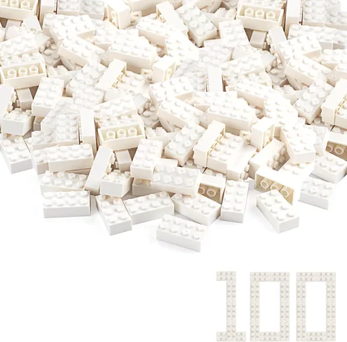 Miniatura 31 de Ladrillos de 2 x 4, lima, 320 piezas partes de color verde amarillento, kit de construcción clásico, conjunto de juego creativo, bloques de juguete