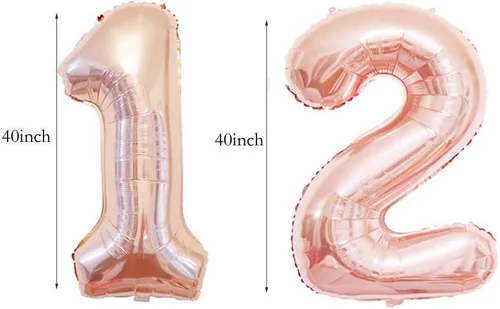 Miniatura 3 de Decoraciones de cumpleaños número 11 para niñas, decoración de fiesta de cumpleaños número 11 para ella, decoración de globos de oro rosa para niñas