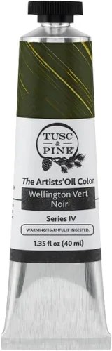 Miniatura 237 de Tusc & Pine Pintura al óleo Artist – Alizarin Crimson, 1.4 fl oz, sin amarilleo, consistencia rica y cremosa, carga máxima de pigmento, pinturas al