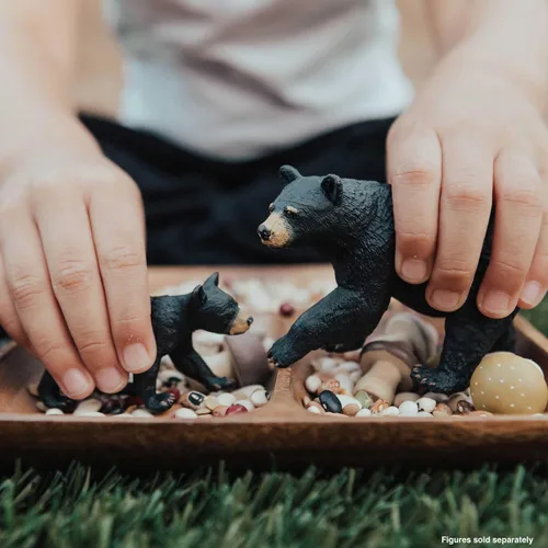 Miniatura 2 de Safari Ltd. Figura de oso negro de América del Norte, figura detallada de modelo de plástico de 4.5 pulgadas, divertido juguete educativo