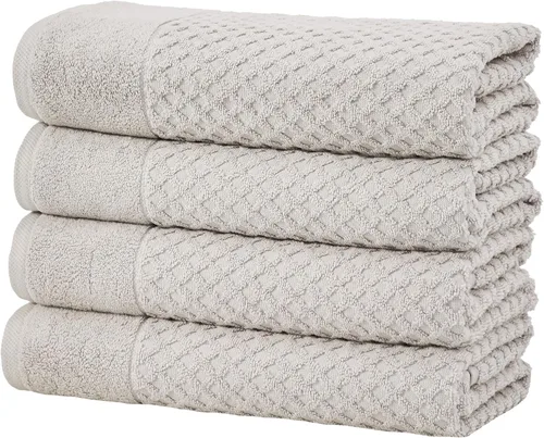 Miniatura 91 de Great Bay Home - Toallas de mano 100% algodón blanco, 6 toallas de baño suaves para manos, altamente absorbentes y de secado rápido, colección
