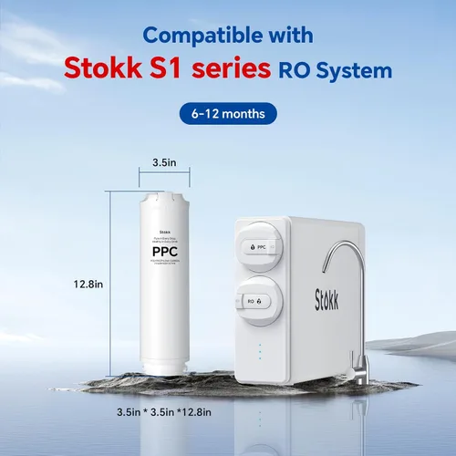 Miniatura 2 de Compatible con las series S1, S1 Plus y S1 Pro – Filtro Stokk RS1-PPC, repuesto para sistema de ósmosis inversa, vida útil de 6 a 12 meses