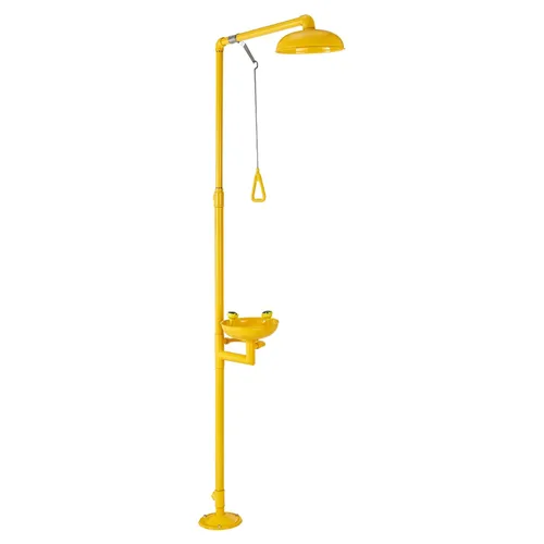 Miniatura 10 de VEVOR Estación de lavado de ojos de ducha de emergencia, 34.25 x 15.75 x 91.73 pulgadas, combinación de lavado de ojos y ducha de acero inoxidable
