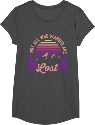 Miniatura 82 de Not All Who Wander Are Lost Vintage Mountains - Camiseta de senderismo, Negro, S