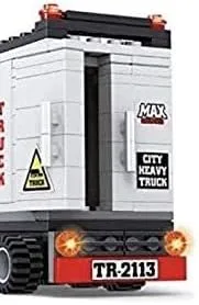 Miniatura 6 de General Jim's Big Red Semi-Truck Building Blocks Truck Vehicle Compatible con Lego y todas las principales marcas de construcción de ladrillos