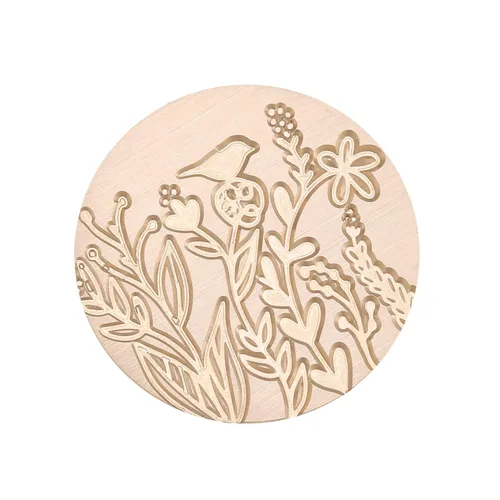 Miniatura 4 de Yoption Sello de cera de flores silvestres, sello de plantas vintage para invitaciones de boda, sobres de embalaje de regalo Flor salvaje y pájaro