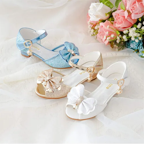Miniatura 6 de Osinnme - Sandalias de boda para niña pequeña y grande
