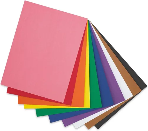 Miniatura 7 de artPOP! Papel de construcción para niños, almohadilla de 9 x 12 pulgadas, 40 hojas ligeras reciclables con 10 colores surtidos para manualidades